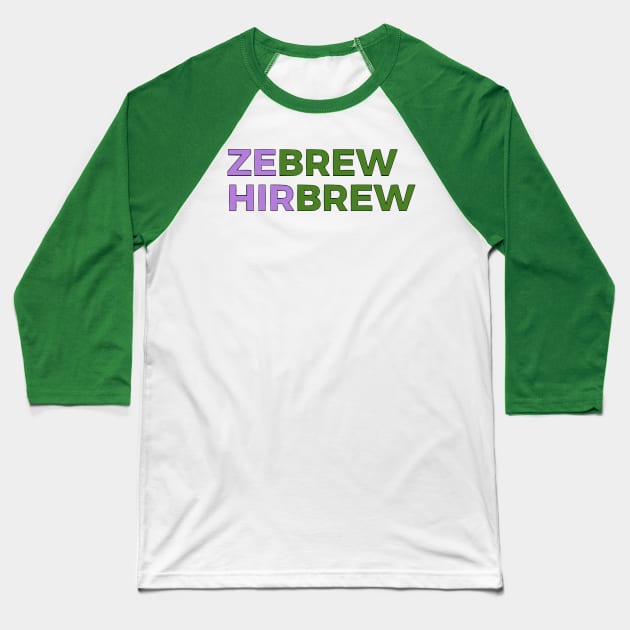 Zebrew/Hirbrew Baseball T-Shirt by dikleyt